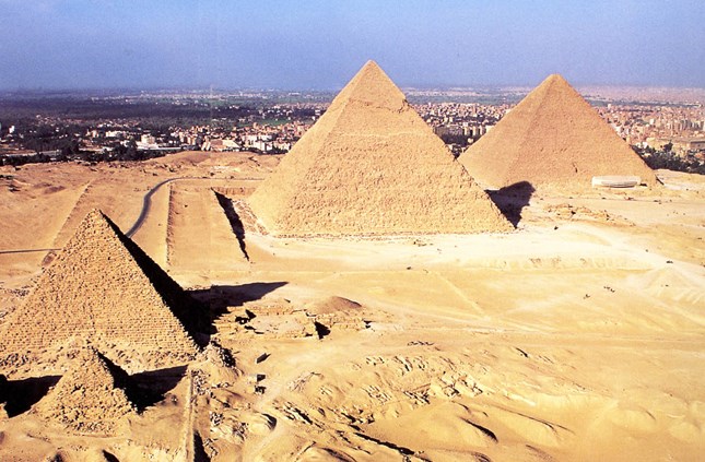 The pyramids of Giza